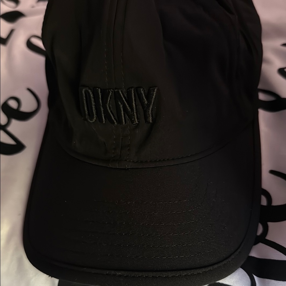 DKNY Sleek Black Baseball Cap